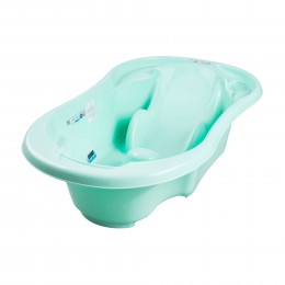 Ванночка Tega Komfort с терм-ом и сливом анатомическая TG-011 light green paste